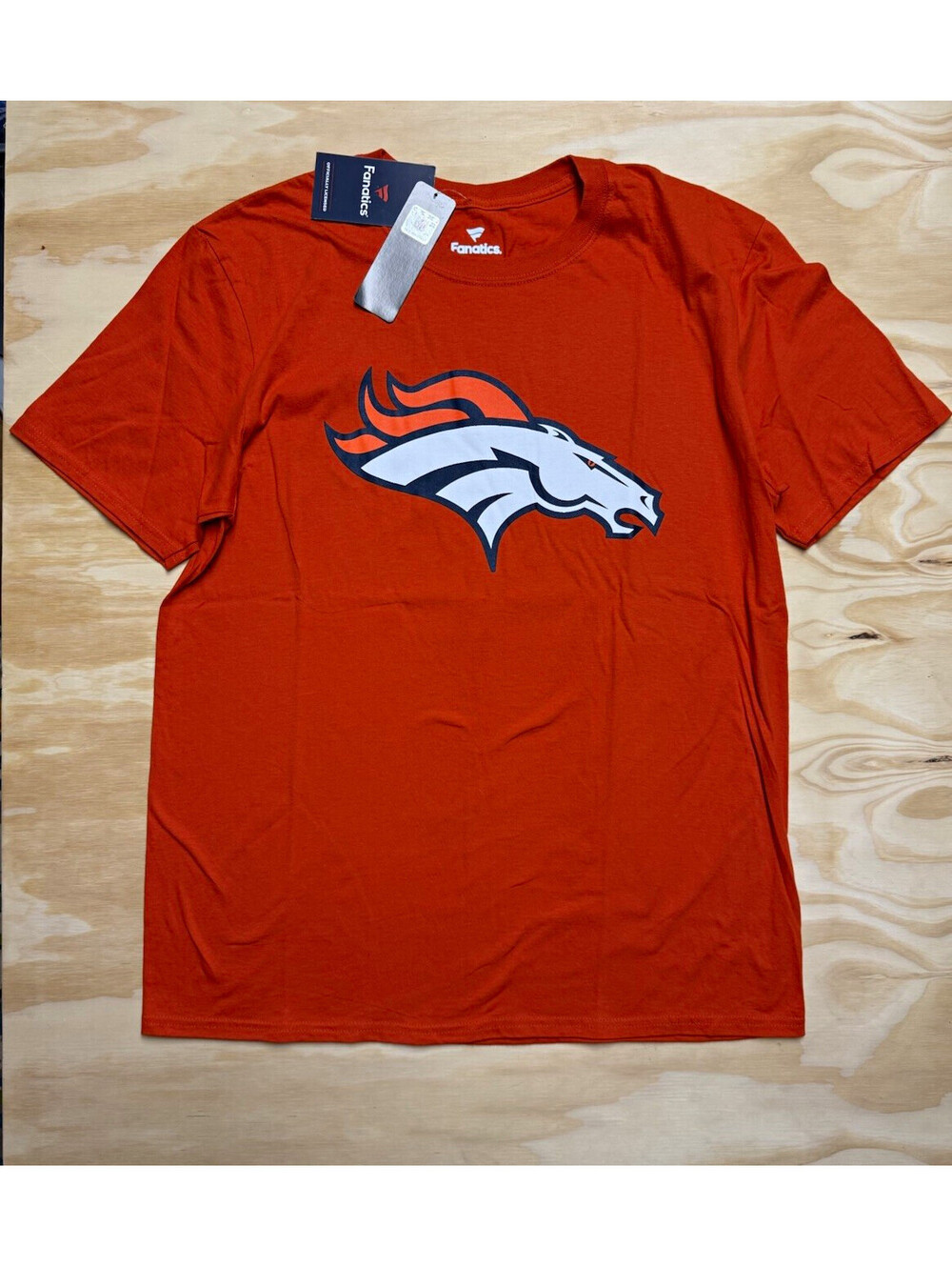 Fanatics Denver Broncos Russell Wilson #3 Men’s Size L Orange NFL Football Shirt